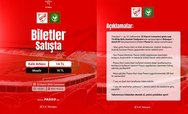 Amespor Biletleri Tükendi!