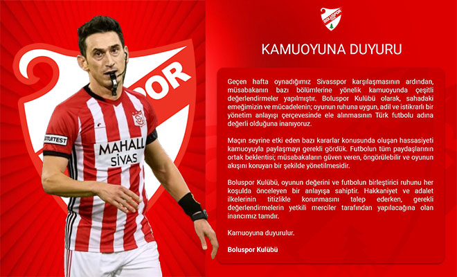 BOLUSPORDAN KURAL HATASI İTİRAZI