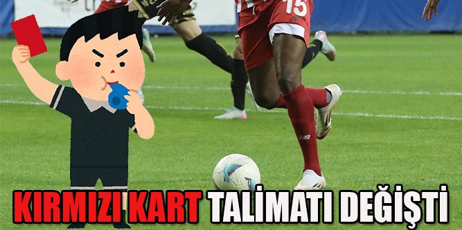 Kırmızı Kartta Kupa ve Lig Fark Etmeyecek